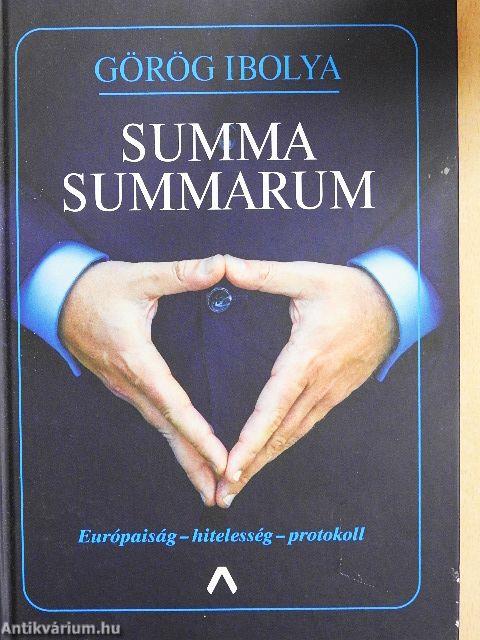 Summa summarum