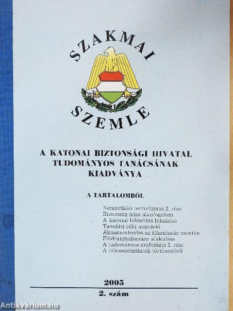 Szakmai Szemle 2005/2.