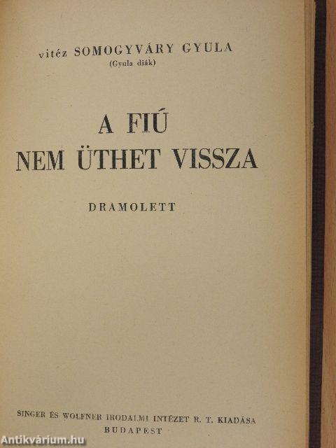 Virrasztó a ködben/Utolsó szárnycsapás/A virágember/A fiú nem üthet vissza