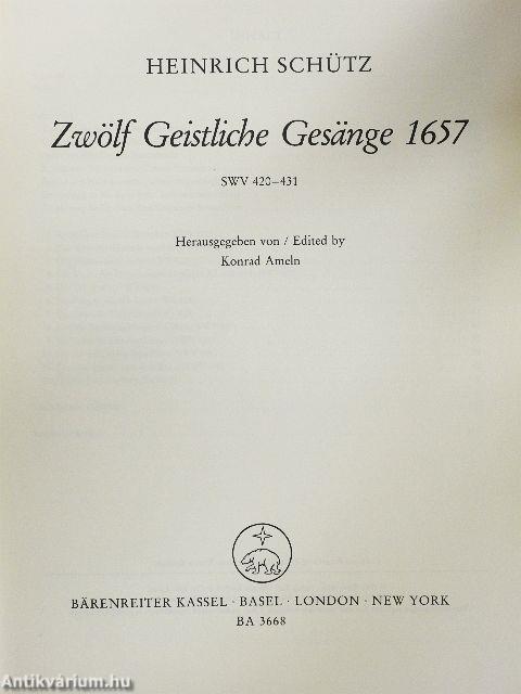 Zwölf Geistliche Gesänge 1657