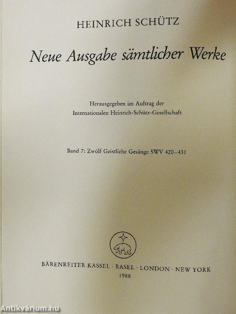 Zwölf Geistliche Gesänge 1657