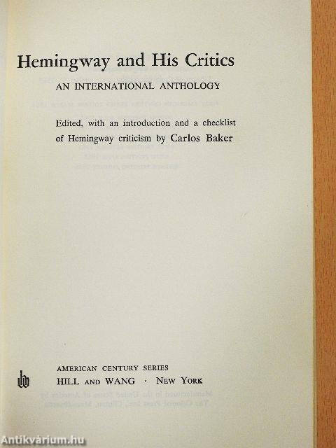 Hemingway and His Critics