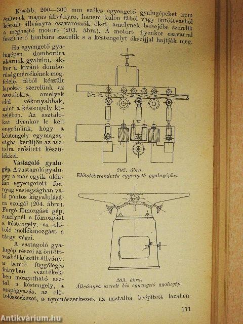 Famegmunkáló szerszámok és gépek
