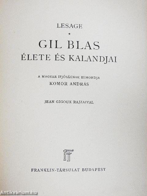 Gil Blas élete és kalandjai