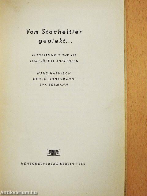 Vom Stacheltier gepiekt...