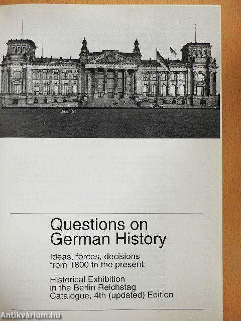 Questions on German History