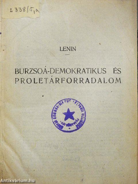 Burzsoá-demokratikus és proletárforradalom