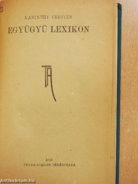 Együgyü lexikon
