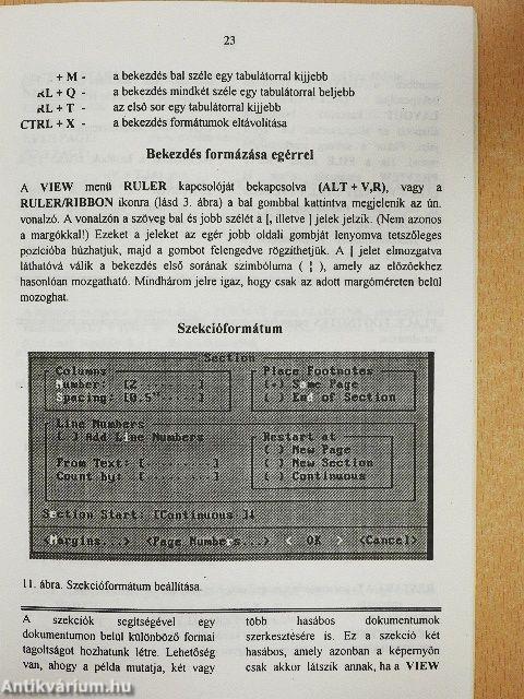 A Microsoft Word 5.5 szövegszerkesztő alkalmazása kezdőknek