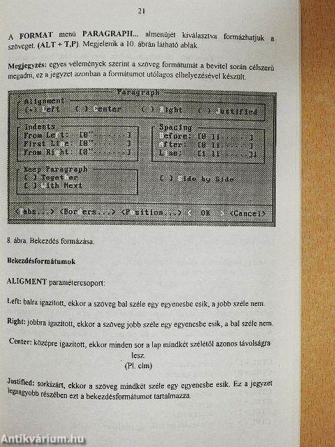 A Microsoft Word 5.5 szövegszerkesztő alkalmazása kezdőknek