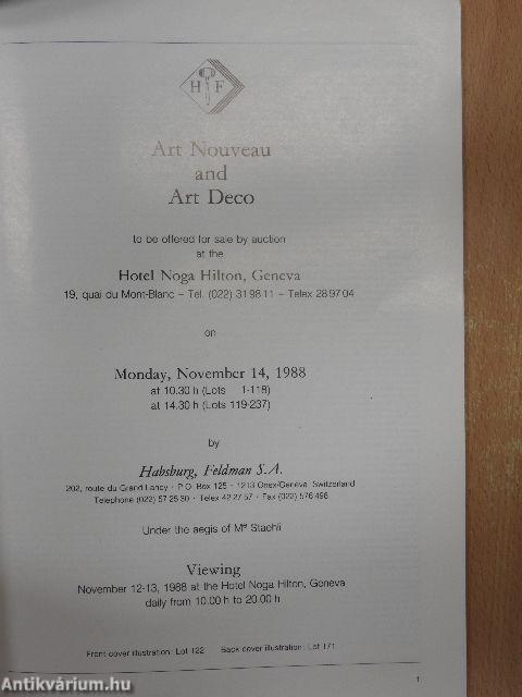 Art Nouveau and Art Deco