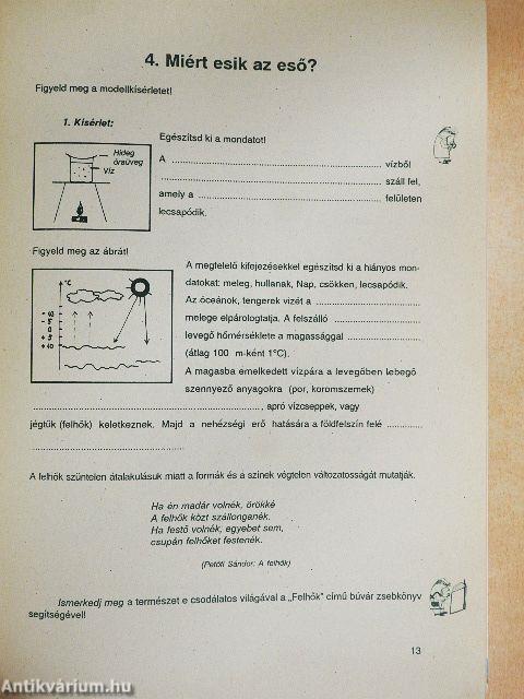Természetkutató és Környezetvédő tanulói munkafüzet I.