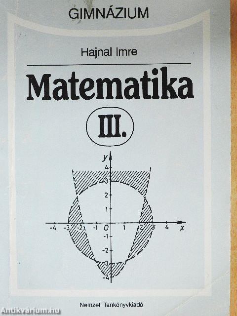 Matematika III.