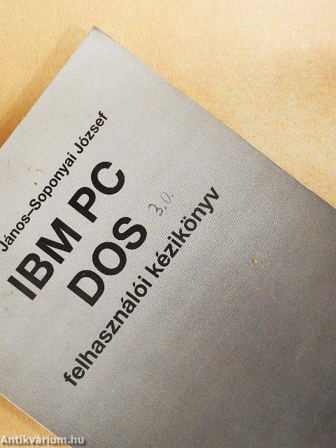 IBM PC DOS felhasználói kézikönyv
