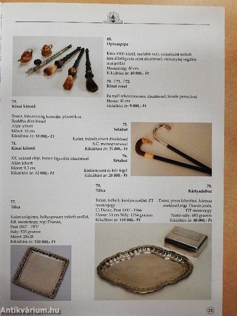 Belvárosi Aukciósház 22. Művészeti Árverés