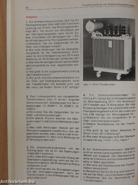 Elektrotechnik Fachstufe Energietechnik Fachrechnen