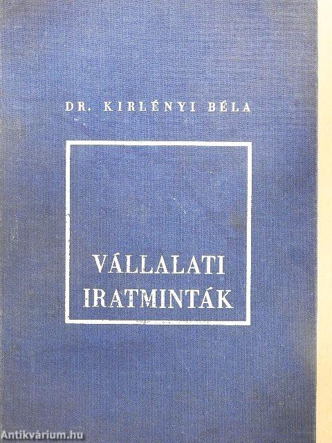 Vállalati iratminták