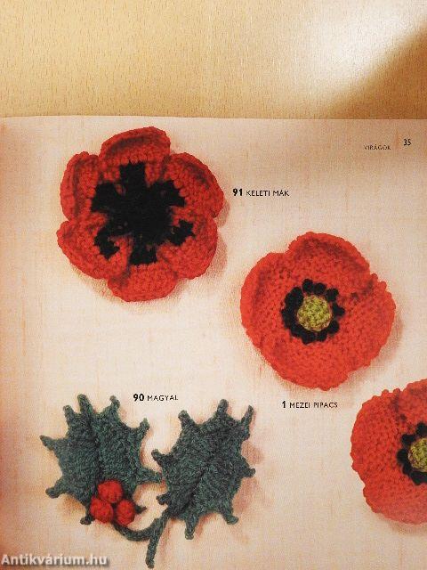 100 kötött és horgolt virág