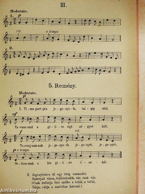 Magyar fiúk nótáskönyve III.