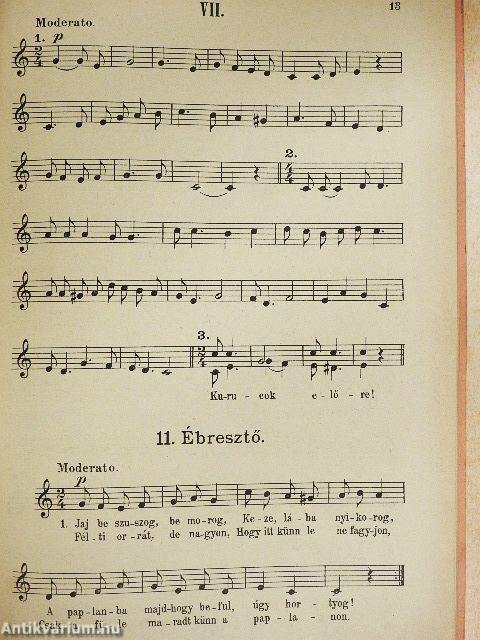 Magyar fiúk nótáskönyve III.