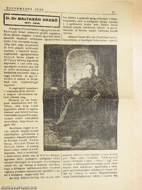 Református Jövő 1936. szeptember 13.