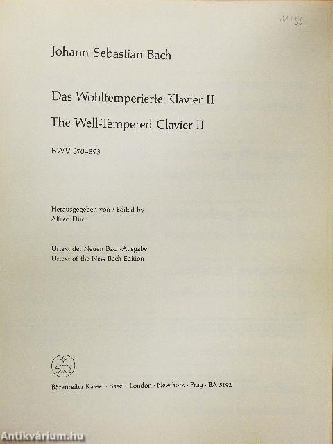 Das Wohltemperierte Klavier I-II.