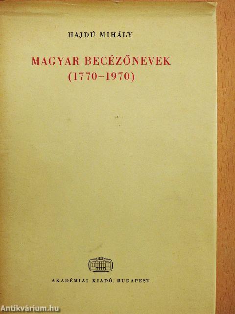 Magyar becézőnevek