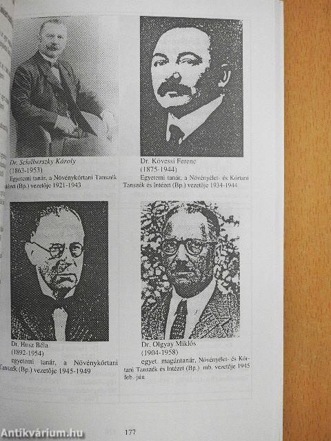 Növényvédelemtani Tanszék története 