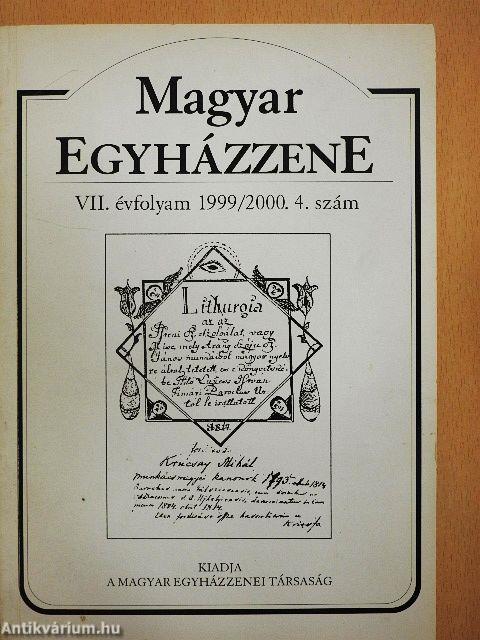 Magyar Egyházzene 1999/2000. 4. szám