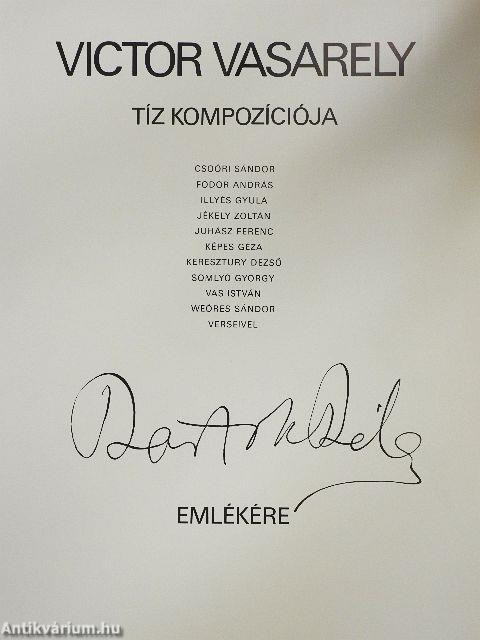 Victor Vasarely tíz kompozíciója Bartók Béla emlékére