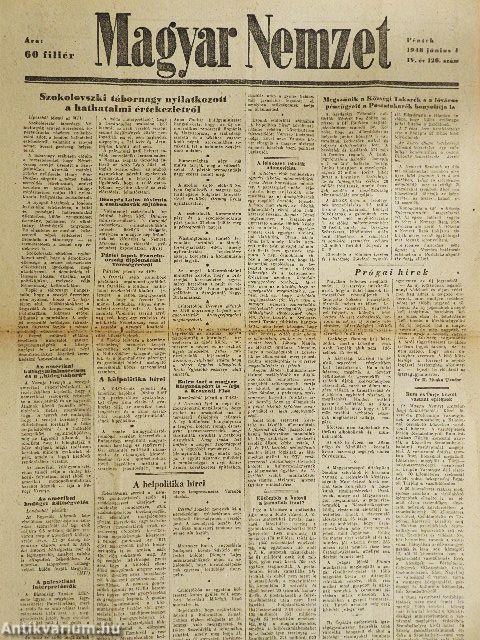 Magyar Nemzet 1948. június 4.