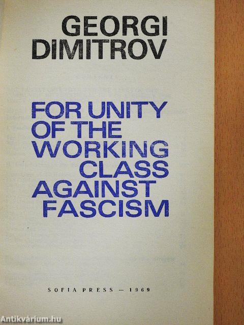 For Unity of the Working Class against Fascism