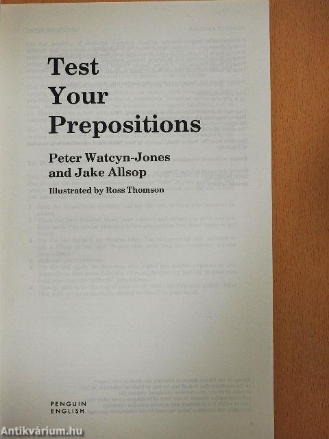 Test Your Prepositions
