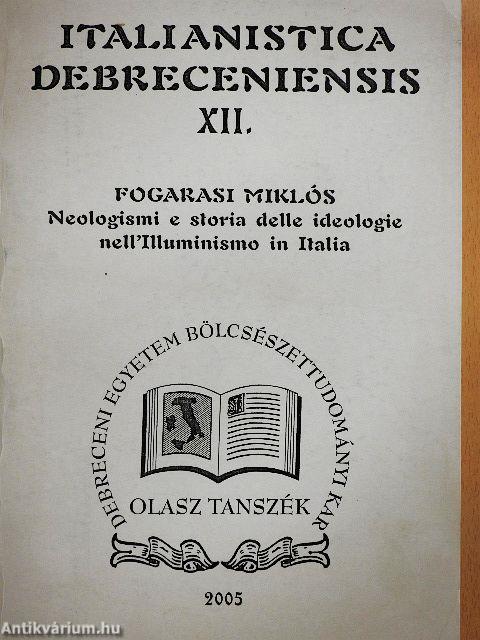 Italianistica Debreceniensis XII. 