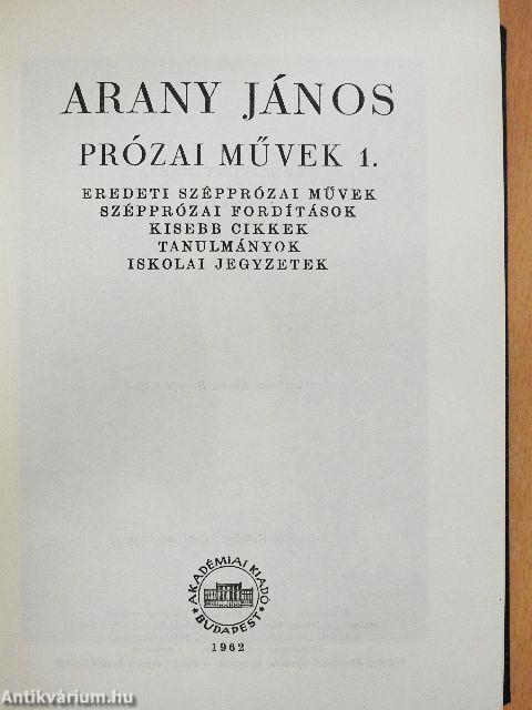 Arany János összes művei X.