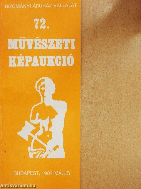 Bizományi Áruház Vállalat 72. képaukció