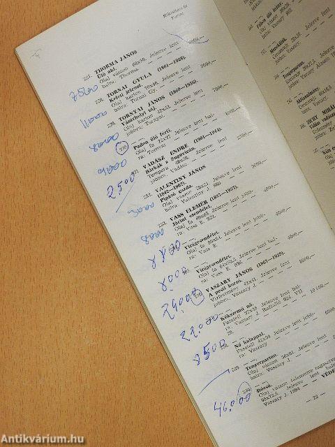 Bizományi Áruház Vállalat 31. képaukció