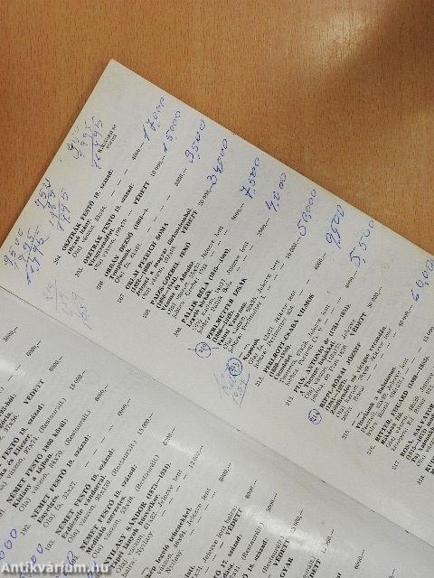 Bizományi Áruház Vállalat 35. képaukció