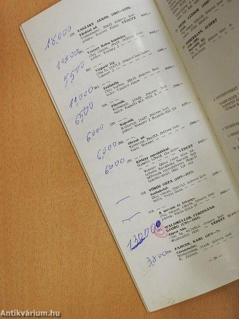 Bizományi Áruház Vállalat 33. képaukció