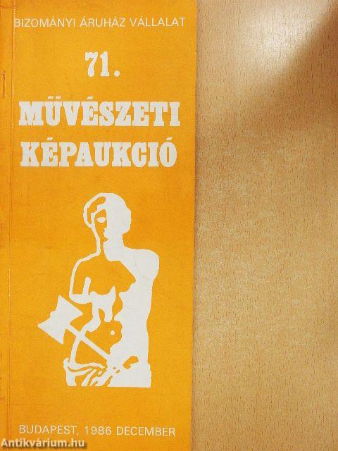 Bizományi Áruház Vállalat 71. képaukció
