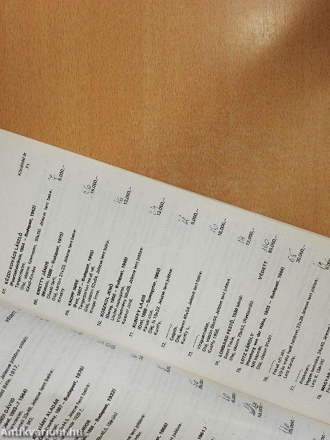 Bizományi Áruház Vállalat 76. képaukció