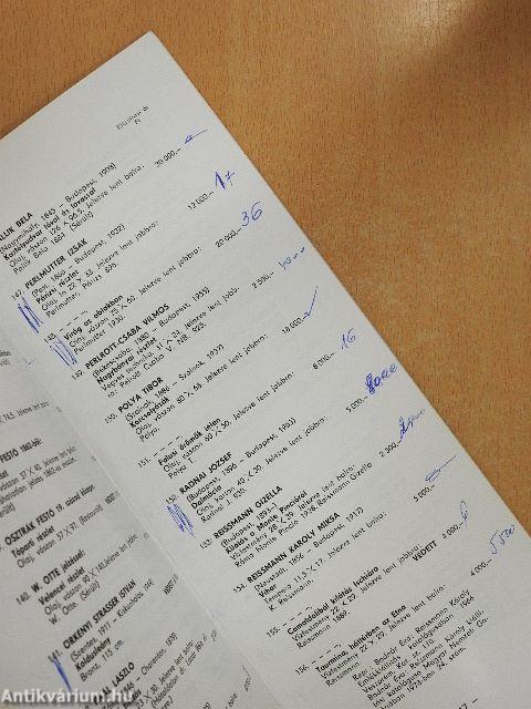 Bizományi Áruház Vállalat 55. képaukció