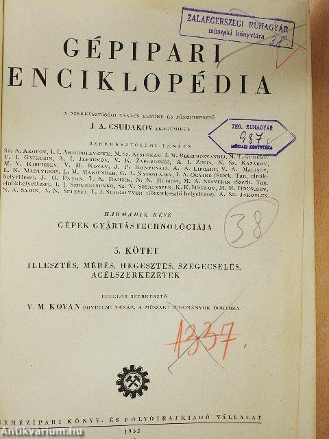 Gépipari enciklopédia 5.