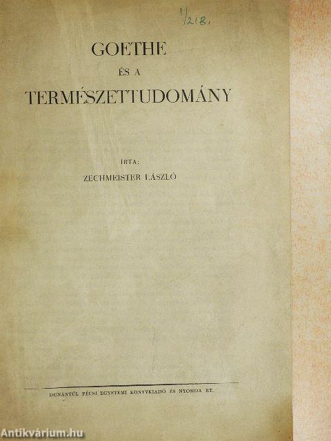 Goethe és a természettudomány