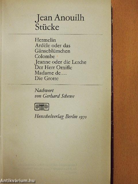 Jean Anouilh Stücke