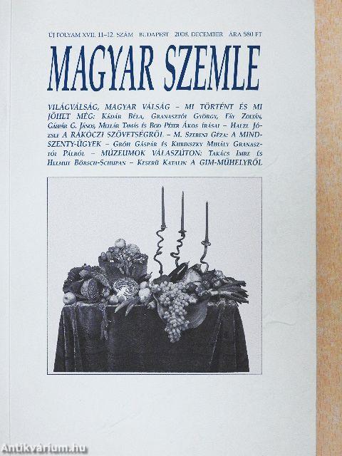 Magyar Szemle 2008. december