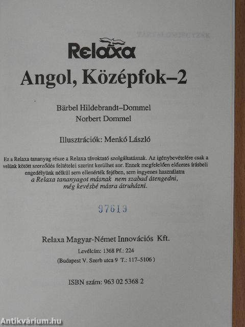 Relaxa Angol, Középfok-2 - 6 db kazettával