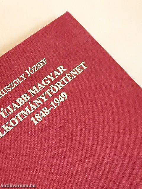 Újabb magyar alkotmánytörténet