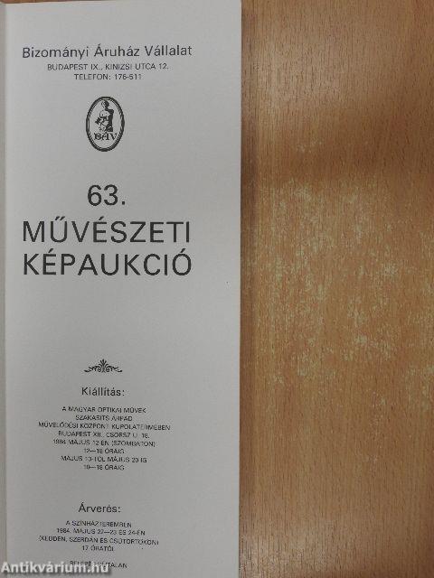 Bizományi Áruház Vállalat 63. képaukció