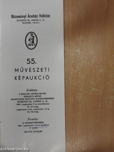 Bizományi Áruház Vállalat 55. képaukció